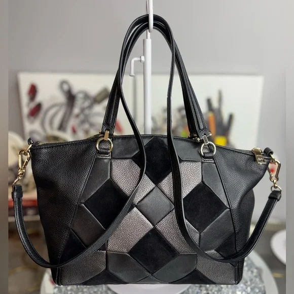 Coach 2015 Prairie Patchwork Satchel Bag EUC - Picture 4 of 14